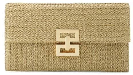 LHHMZ Straw Clutch Purse Bag for Women Summer Clutch Beach Bag Envelope Woven Bag Beach Clutch Bag