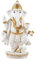 DRW Figur Ganesha stehend, weiß und Gold, handbemalt, Kunstharz, 28 cm
