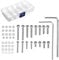 Mllepjdh Stainless Steel Screws Turntable Headshell Cartridge Mounting Kit Professional Bolts Mixed Boxed 50 Pcs Bolts Socket Head Screws Set With Mixed Boxed.