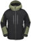 Volcom Herren Insulated Winter Jacket WFO Isolierte Snowboard Ski Baggy Fit Winterjacke, Schwarz S5, XL