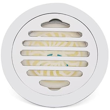 Rejilla Desague Ducha Drenaje de suelo cromado y latón redondo de 12x12cm, cubierta de suelo de alcantarillado, cubierta de colador, desagüe de ducha de residuos de rejilla, gran desplazamiento Desagu