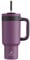 POWCAN 40 oz Tumbler with Handle, 2-in-1 Straw and Sip Lid, Leakproof, Dishwasher Safe, Insulated Stainless Steel Travel Coffee Mug, Keeps Cold for 34 Hours, Fits in Car Cup Holder (Plum)