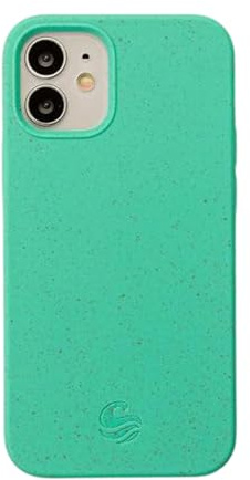Wave Case iPhone 12 Phone Case - Eco-Friendly Wheat Straw Phone Case with Shock-Absorbing Corners | 2mm Raised Lip | Ultra-Thin Design, 360° Protection | Turquoise