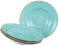 Creatable, 34046, Serie Vintage Nature Aqua, 4-teiliges Geschirrset für 4 Personen, Pastateller aus Porzellan, spülmaschinen- und mikrowellengeeignet, Made in Europe