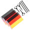 Milisten 3st Fahrradfahne Mini-deutsche Flagge Fahrradgrifffahnen Deutschlandfahnen Auf Stick Sicherheitsflagge Für Fahrräder Fahrraddekorationen Deutschland Schreibtischfahne Stoff