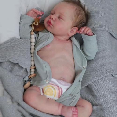 ROSHUAN Reborn Baby Dolls Silicone Full Body 20 inch Soft Body Realistic Newborn Baby Dolls Real Life Anatomically Correct Baby Girl Weighted Real Looking Lifelike Baby Dolls for Kids