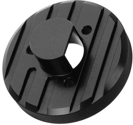 GARVALON Modification Accessories Car Antenna Mounted Base Antenna Base Mount Automotive Radio Antenna Base Adapter Car Radio Antenna Cover Antenna Base Cover Aluminum Alloy Black