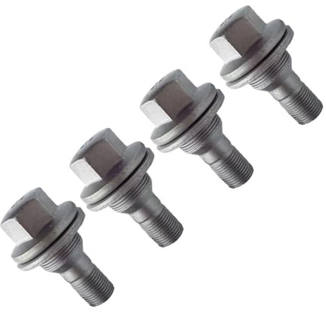 TREGOO boulons Roue Goujons Compatible avec Peugeot pour 208 2012 2013 2014 2015 2016 2017 2018 17 Mm 4 Pièces Boulons De Roue M14x1,25 Filetage Robustes Écrous De Roue Écrous De Roue