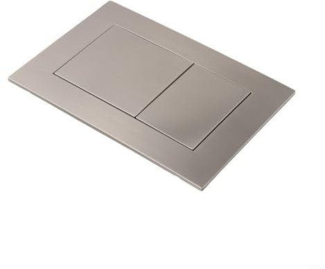 TAMSNDL Flush Button Toilet Flush Button Panel,Dual Flush Plate, Flush Panel Invisible Work Panel,For TECE Dual Flush Plate 9240401 9240407 9240417(Brushed Nickel (9240418))