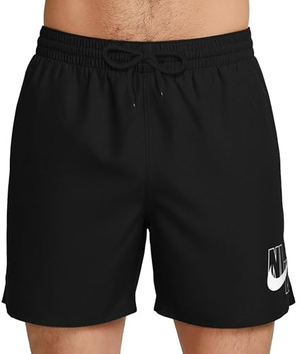 Nike Nike Swim Breaker Swim Logo 5 Volley Short Black Swim Trunks Unisex - Adulto