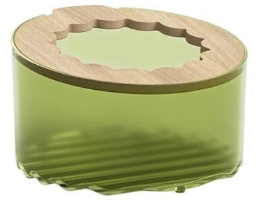 YAOHY Detachable Small Hamster Sand Bath Container Small Pet Universal Chinchilla Dust Bath House Urinal Large Capacity Hamster Litter Box(Green)