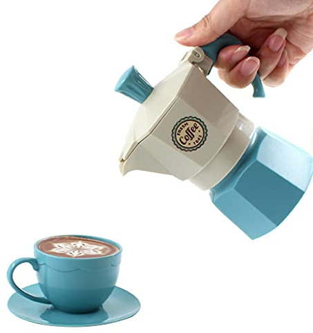 WLNEXT Accessori per giocattoli da cucina in miniatura Giocattolo realistico per caffettiera giocattolo interattivo fingere per giocare ruolo per bambini per