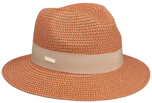 Seeberger Vandia Traveller Strohhut Sonnenhut Sommerhut Gartenhut Strandhut Damenhut Damen - mit Ripsband Frühling-Sommer Sommer