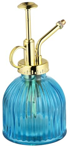 COLLBATH Annaffiatoio in Vetro Retrò Spruzzatore Capacità Grande Design Bocca Lunga per Piante da Interno ed Esterno Strumento per Annaffiare Piante Grasse e Fiori