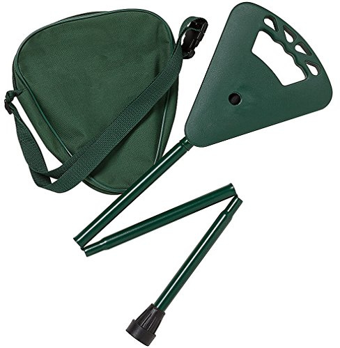 Flipstick Sitzstock kurz grün faltbar mit Tasche