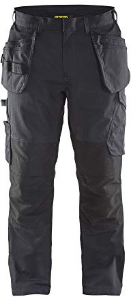 Blaklader 14961330 Service Shorts mit Nageltaschen, Schwarz/dunkelgrau, grootte D116