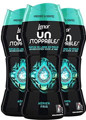 Lenor unstoppables Profumo di biancheria in perle – 210g x Set di 3, Fresco, ,
