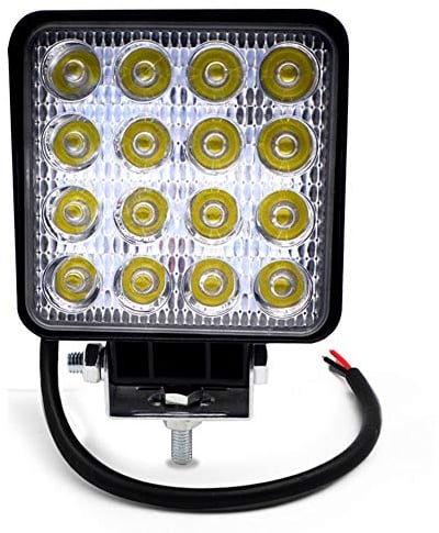 BeiLan Focos de Coche LED, 48W 12V / 24V Faros Led Trabajo Proyectores Luz de carretera Luz de trabajo auxiliar para trabajo fuera de carretera Barra de luz LED impermeable para camión, tractor