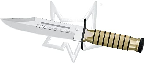 Fox Knives Rambler 699 Fixed Blade Aircraft Aluminum 440 Stainless Knife w/Survival Knife Kit