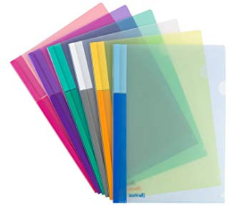 Djois made by Tarifold 511529 – Pack 24 Carpeta Dossier Uñero Portafolios A4 PP, Colores Traslúcidos - 24 uds