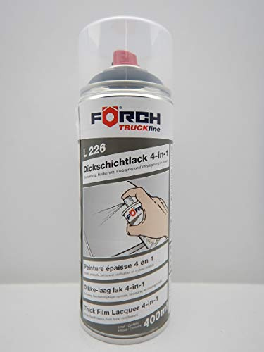 FORCH 4 in 1 SCHWARZMATT SCHWARZ MATT DICKSCHICHTLACK Lack Spray SPRAYDOSE 400ML (1)