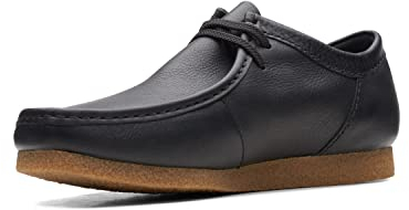 Clarks Shacre II Run, Oxford Uomo, Black Leather, 46 EU