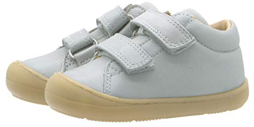 Telyoh Lauflernschuhe Baby Schuh Y00989 Leder Klett Grau, Schuhgröße:EUR 20
