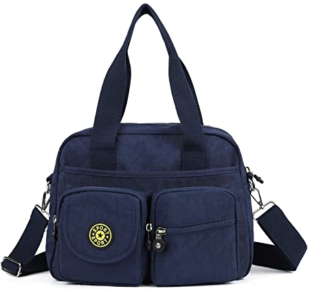 Gladdon Damen-Handtasche, mehrfarbiges Segeltuch, groß, lässig, Hobo und Umhängetasche für Einkaufen und Reisen