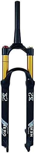 MTB Luftfedergabel, 26 27,5 29 Zoll Radfahren Federung Mountainbike Fahrrad Federgabel vorne, 120 mm Federweg 9 mmQR A,26
