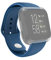 Hama Fitbit Uhrenarmband 22 mm (verstellbares Ersatzarmband für Smartwatch Fitbit Versa 2, Versa, Versa Lite, Fitbit Armband zum Tauschen, Silikon Wechselarmband, Edelstahl Knopf) blau