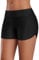 Attraco Damen Badeshorts Badeshorts UV Schutz Schwimmshorts Strand Bikinihose Schnell Trocknendes Schwimmhose Sommer Wasersport Schwarz L