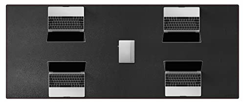 ZORESYN Büro Schreibtischunterlage Groß 1700x700mm, Schwarz | Rutschfeste PU Leder Schreibtischmatte Wasserdicht, Büro Schreibtischschutz Verwaltungs Schreibtischpad für Heim & Büro