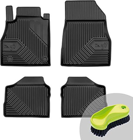 FROGUM No.77 Gummimatten Ganzjahresset von Auto Fußmatten Autofussmatten für Nissan Micra K14 ab 2016 | Langlebiges TPE Material