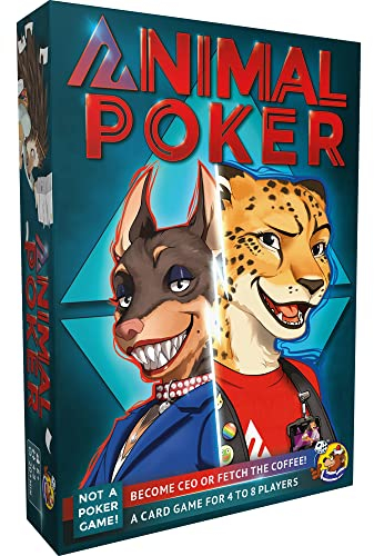 HeidelBär Games Animal Poker - Entertaining Card Game with Animal Illustrations - Fun Family Game and Official Successor of Career Poker - 4-8 Players - Ages 8+