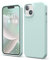 elago Liquid Silicone Case Kompatibel mit iPhone 14 Hülle (6.1), Hochwertiges Silikon, Ganzkörperschutz - 4 Schichten stoßfeste Handyhülle, kratzfestes weiches Mikrofaserfutter (Grün)
