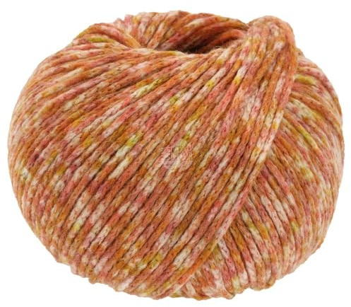 LANA GROSSA Cool Merino Print | Leichtes Kettengarn aus klassischer Merinowolle | Handstrickgarn aus 90% Schurwolle (Merino) & 10% Polyamid | 50g Wolle zum Stricken & Häkeln | 150m Garn FB 109