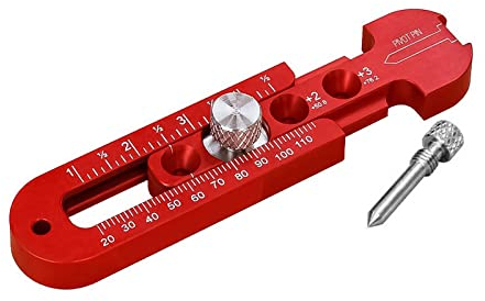 Holzbearbeitungs-Kompass-Anreißer,CEIEVER Holz-Anreißwerkzeug einstellbar Linear Arc Dual-Zweck Scriber kreisförmiges Zeichenwerkzeug Aluminiumlegierung verstellbares Anreißlineal für Tischler