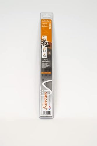 Baguettes soudure acier 2.5mm lot de 10 - longueur 350mm Selectarc