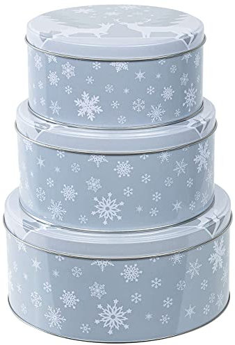Haushalt International Keksdosen Set 3-Tlg. - Weihnachten - Plätzchendose (Rentier)