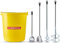COMENSAL® Set di Frusta di Miscelazione - 2x 60, 80, 100 mm - per Pitture Vernici Adesivi a Bassa Viscosità - Agitatore per Malta - Secchio 14l - Made in EU