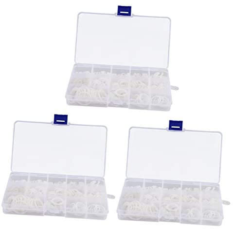 VILLFUL 780 Stk O-ring-satz Abdichtende O-ring-dichtung Dichtungsring Hochdruckreinigerschlauch O-ring Gummi-o-ringe Tastatur-o-ringe Silikondichtung O Ringe Verbinder Weiß Draussen Nylon