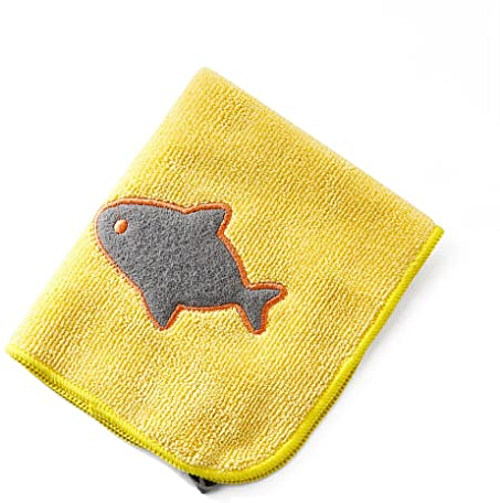 BOKIOESDE Paño de Cocina de Microfibra Gruesa Absorbente de Agua, Platos Reutilizables, paño de Limpieza, ollas, Trapo, Toalla, baño, Restaurante, Pez