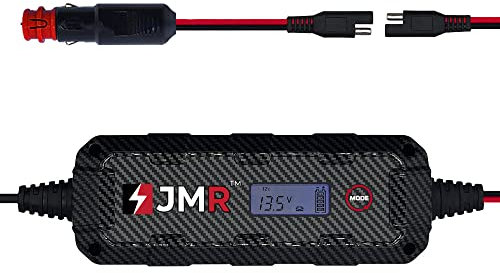 JMR Battery Charger for Saab Trickle Charger Conditioner Maintainer (Cig Port, UK Plug, No Lithium Mode)