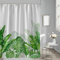 MUSOLEI Duschvorhänge 180X180 Grün Blätter Duschvorhang 3D-Druck Baltt Botanisch Natur Badewanne-Vorhang Anti-Schimmel Wasserabweisende Duschvorhänge mit Ringen waschbare Badezimmer-Vorhänge, grün