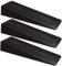 3 PCs Rubber Door Stops Indoors - Anti-Skid Durable Door Stoppers for Floor - Heavy Duty Rubber Door Wedges Indoors - Black Doorstops Wedge - Door Holder