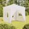 BaraSh Carpa para Fiestas Plegable con Paredes Laterales pergolas de Jardin cenadores para Jardin toldo Playa Plegable Gazebo Plegable Blanco 2x2 m