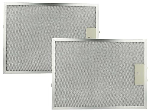 vhbw 2X Filter Metallfettfilter kompatibel mit Electrolux EFT 6460 X 94212269600, EFT 635 X 94212268501 Dunstabzugshaube - 38 x 28,3 x 0,9 cm, Metall