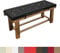 Lsjoaw Bankauflage 180X40X3CM Wasserdicht Sitzauflage Bankkissen Sitzkissen Gartenbank Auflage Schaukel Kissen für Gartenbank Schwingen Bankpolster Outdoor für Fensterbank Gartenkissen Schwarz