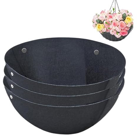 Forro de fieltro para macetas, 3 piezas de forro de tela, forro de canasta de maceta de tela, forro de repuesto para macetas, forro de tela no tejida para plantas de interior y exterior