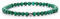 Echtes Malachit Edelstein Armband mit 4mm Perlen - verschiedene Längen - Heilstein Schutzstein Talisman Glücksbringer Geschenk (Malachit, 16CM)